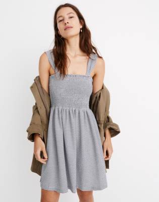Texture ☀ Thread Smocked Dress in Stripe